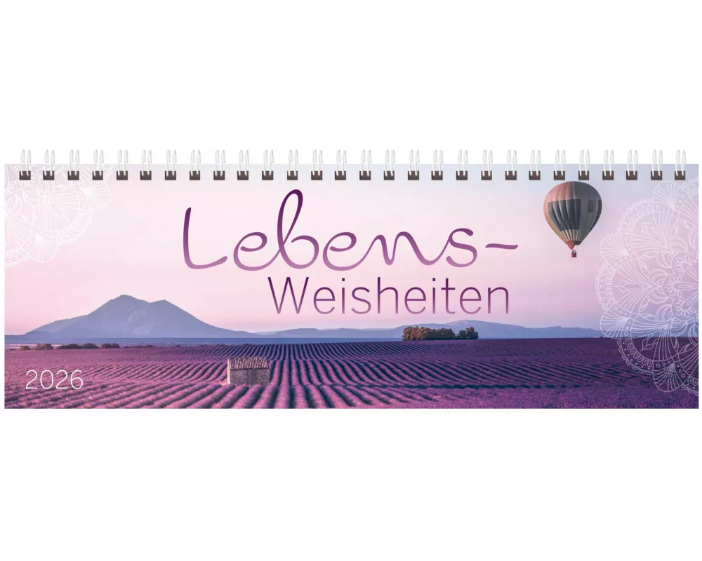 Tischquerkalender Trend Lebensweisheiten 2026