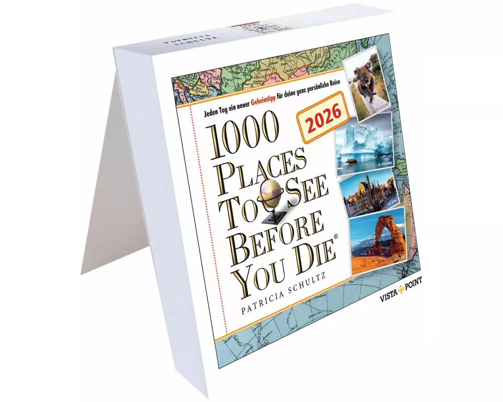 1000 Places to See Before You Die – Tagesabreißkalender 2026 | kompakt 13 × 13,7 cm | täglich neue Reiseziele & atemberaubende Fotos
