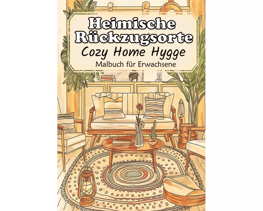 Malbuch für Erwachsene - Hygge Malbuch Cozy Home Entspannung - Heimische Rückzugsorte