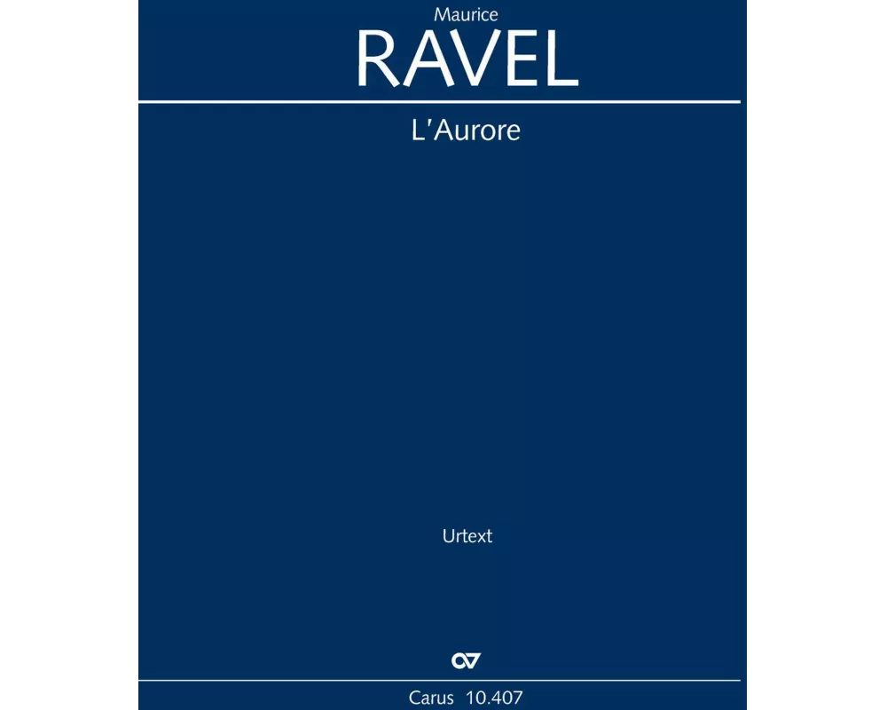 L'Aurore (Klavierauszug)