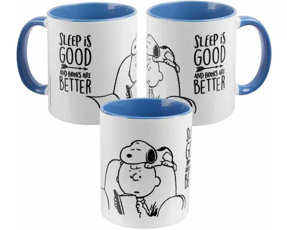 mug - books are better - inner blue