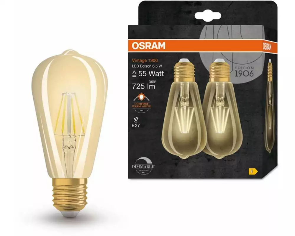 OSRAM Lampe Vintage 1906 Warmweiss (WW)