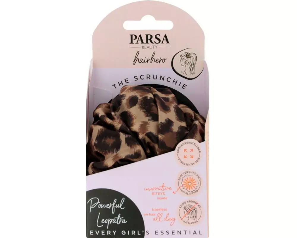 Parsa Beauty Hair Hero Scrunchie, Powerful Leopatra 1 Stück