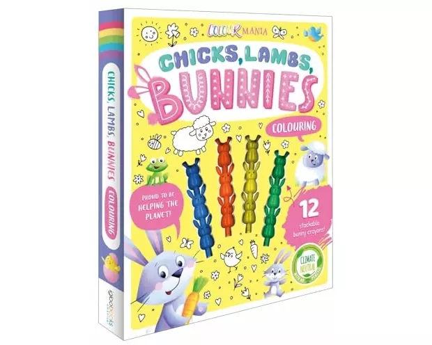 Chicks, Lambs, Bunnies Colouring