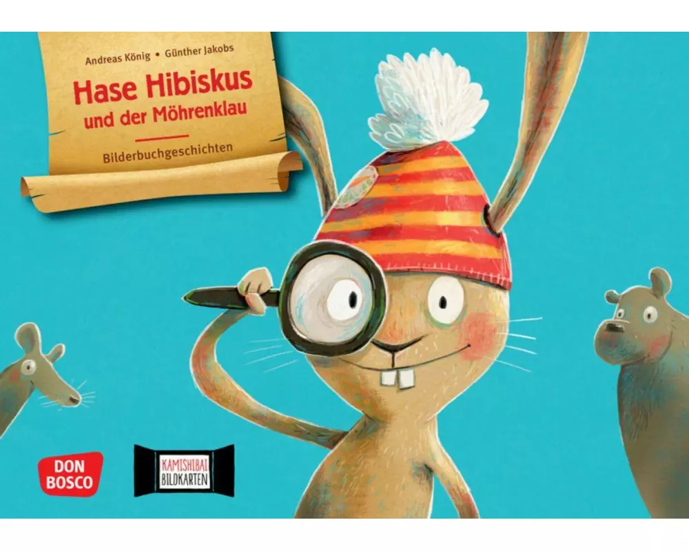 Hase Hibiskus und der Möhrenklau. Kamishibai Bildkartenset