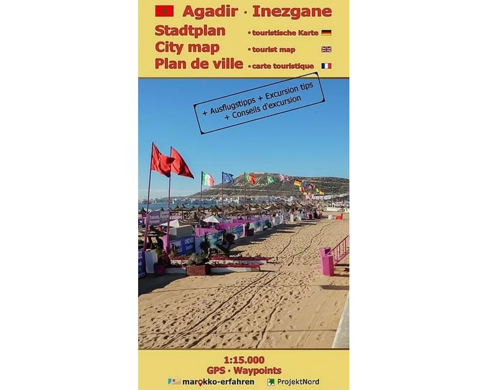 Stadtplan Agadir - Cityplan Inezgane 1:15.000 + Ausflugstipps + GPS-Waypoints
