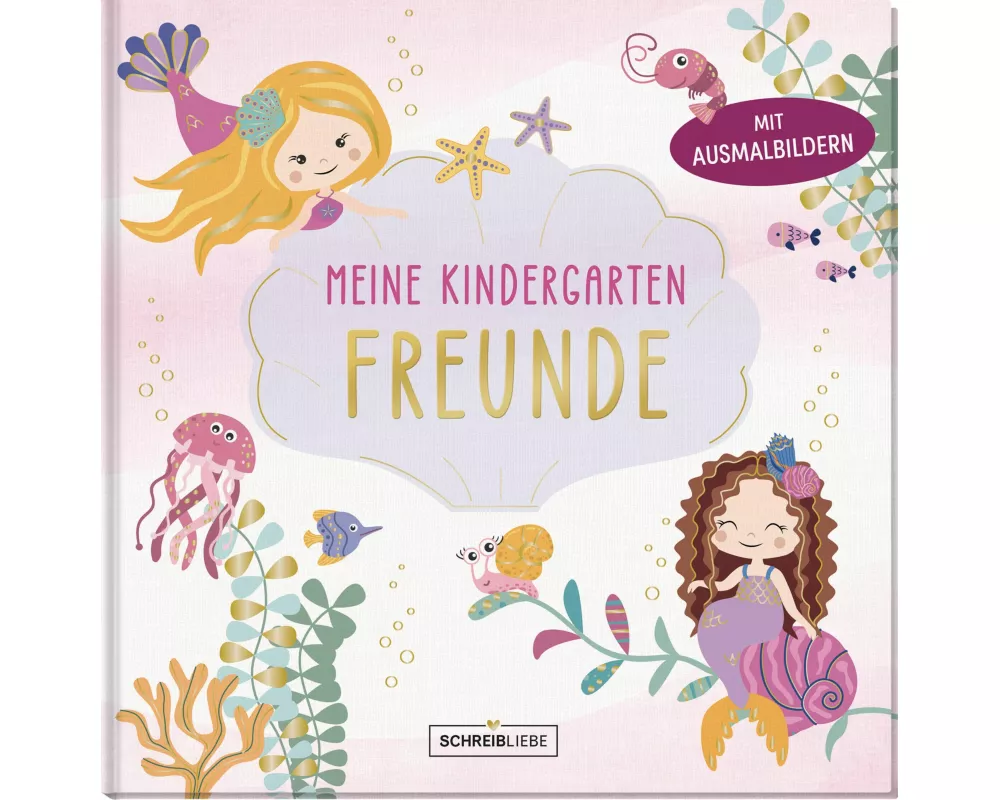 Kindergarten Freundebuch Meerjungfrau