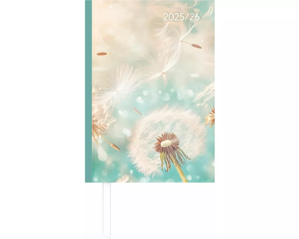 Alpha Edition - Campustimer Blowballs A6 2025/2026 – Semesterplaner A6 (ca. 10,5×14,8 cm) – Studenten- & Schülerkalender Weekly mit robustem Hardcover