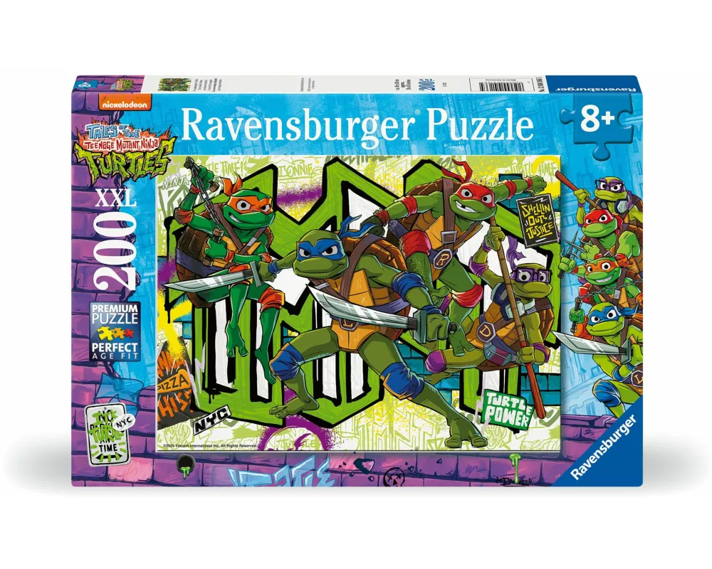 Kinderpuzzle 200 XXL Teile - Teenage Mutant Ninja Turtles - Die unbesiegbaren Turtles!