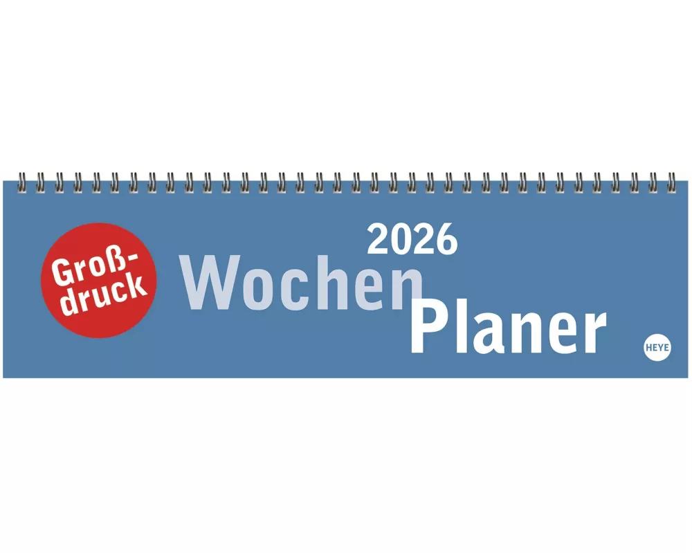Großdruck Wochenquerplaner 2026