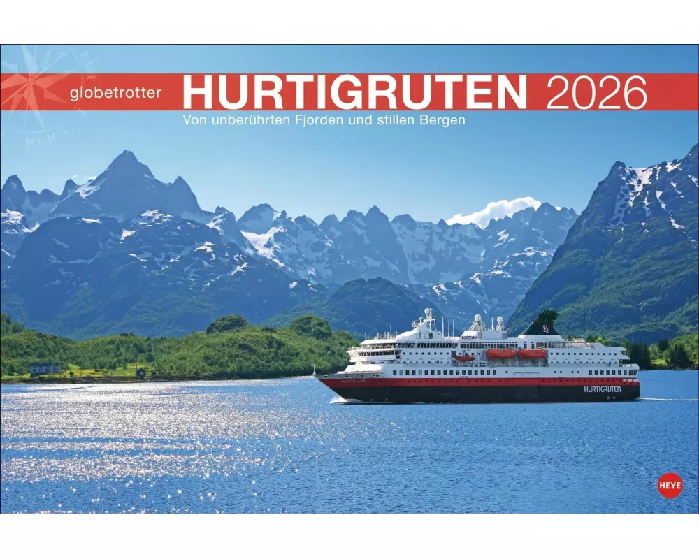 Hurtigruten Globetrotter Kalender 2026 - Von unberührten Fjorden und stillen Bergen
