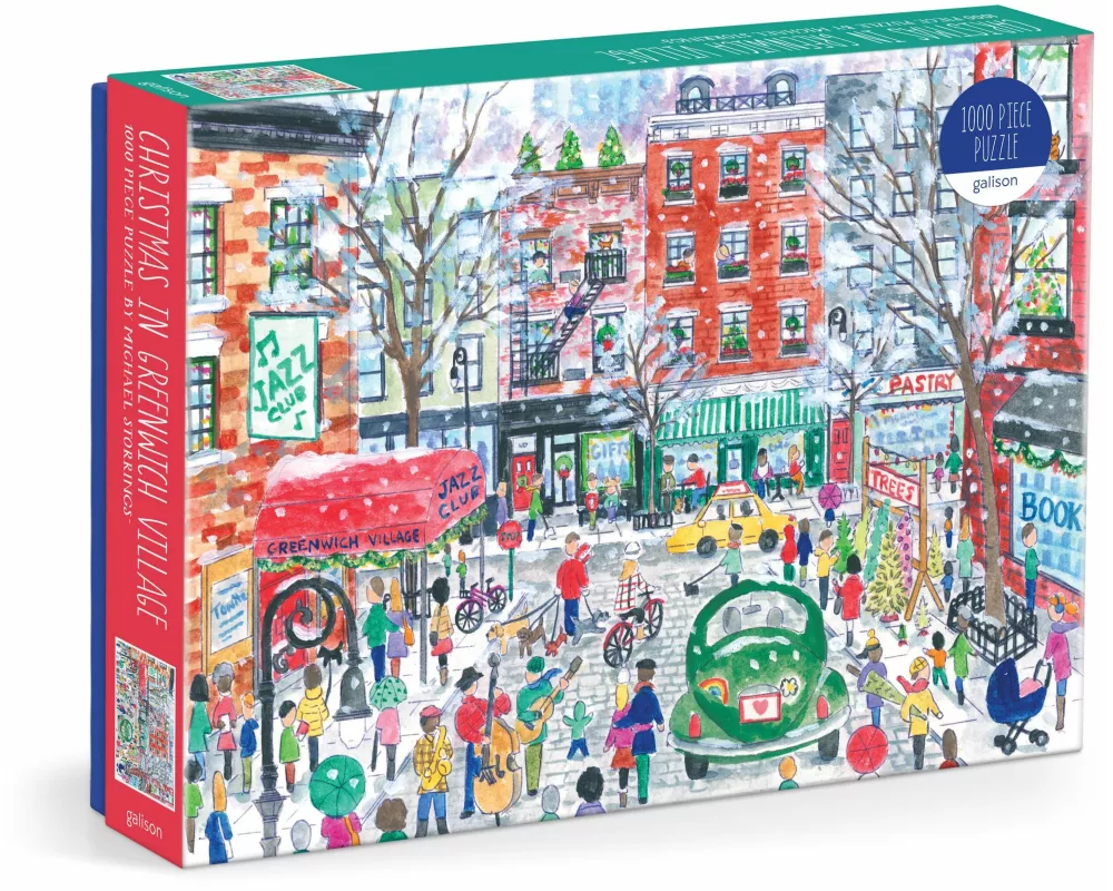 Michael Storrings Christmas in Greenwich Village 1000 Piece Puzzle