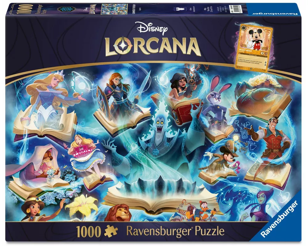 Erwachsenenpuzzle 1000 Teile - Disney Lorcana - Glimmers of the Realm: Sapphire