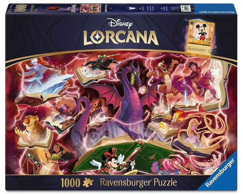 Erwachsenenpuzzle 1000 Teile - Disney Lorcana - Glimmers of the Realm: Ruby