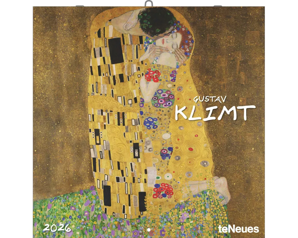 teNeues - Gustav Klimt 2026 – Kunst-Wandkalender 30x30 cm (30x60 cm geöffnet) | Broschürenkalender mit Jugendstil-Motiven für Klimt-Fans & Kunstliebha