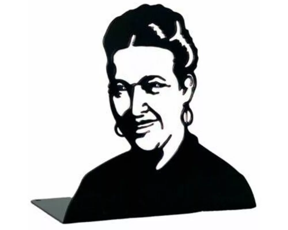 Simone de Beauvoir. Buchstütze