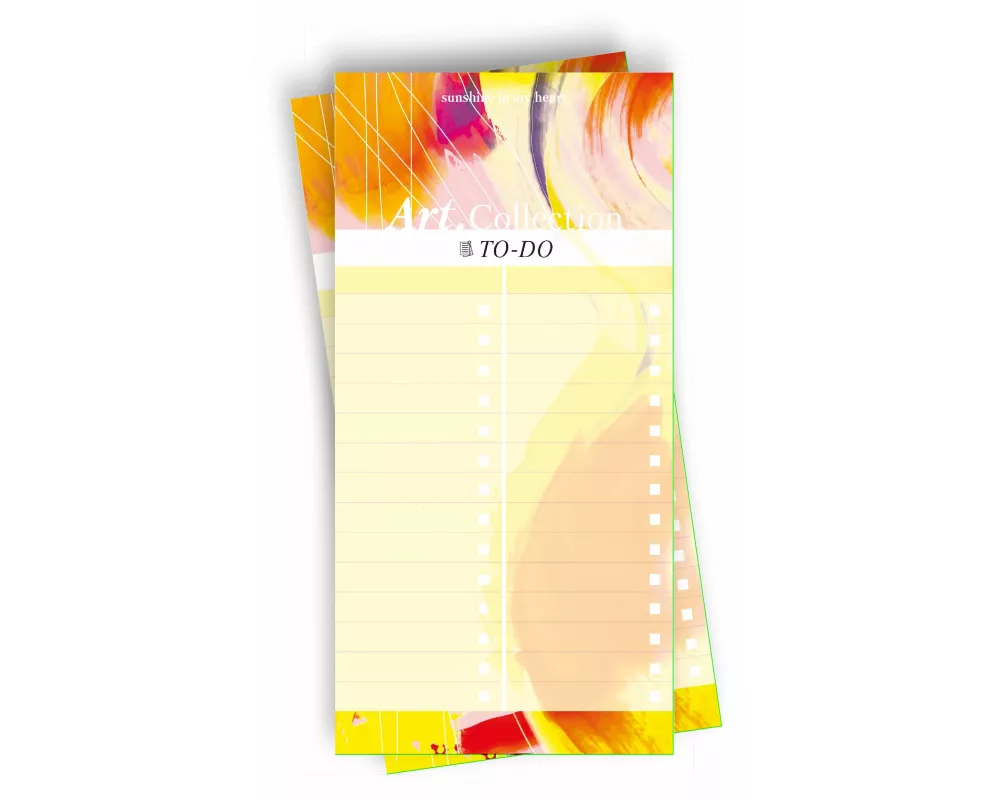 Notizblock-Set für To-Do-Listen. 2 Notizblöcke 50 Seiten pro Block mit farbenfrohen Design aus der Art.Collection von Stay Inspired