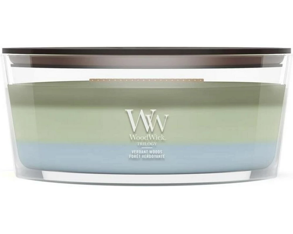 Woodwick Duftkerze Verdant Woods Trilogy Ellipse