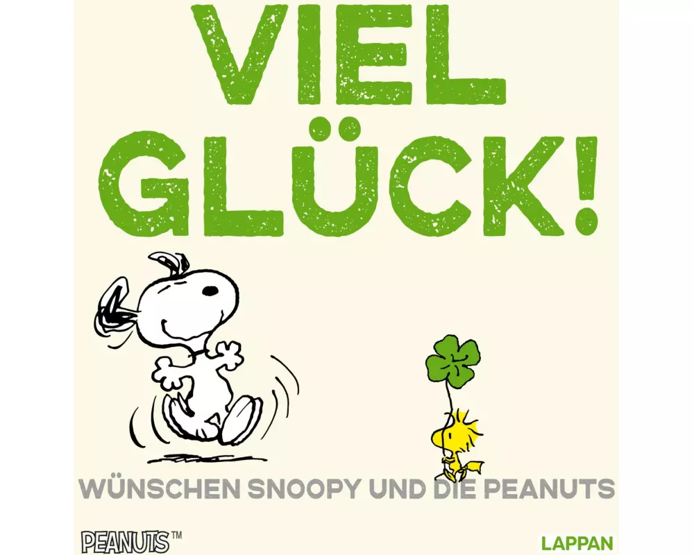 Peanuts Geschenkbuch: Viel Glück wünschen Snoopy und die Peanuts!