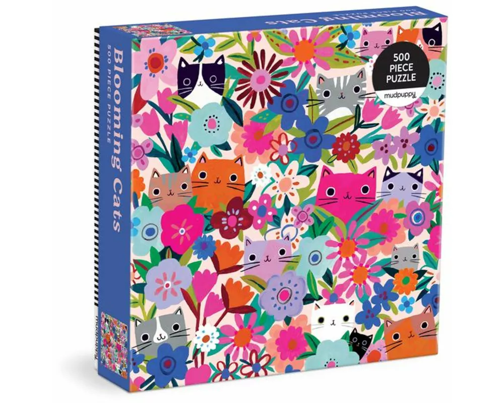 Blooming Cats 500 Piece Family Puzzle