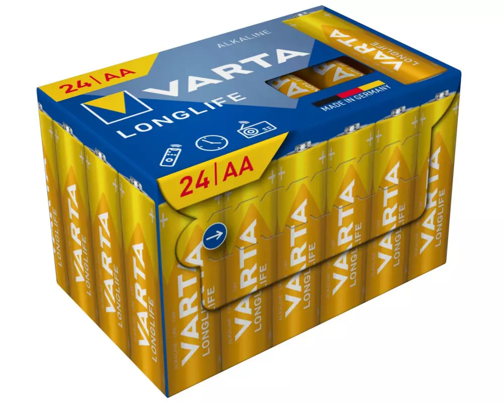 Varta Batterie Longlife AA CUBE24 , 24 Stück