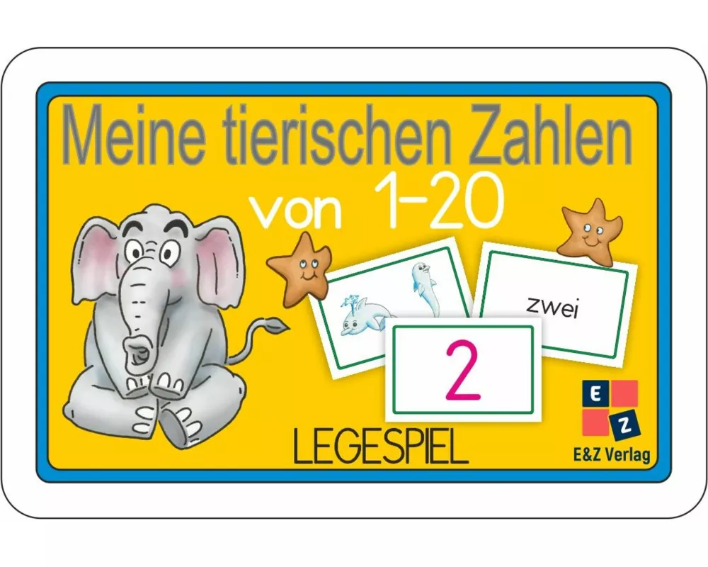 Meine tierischen Zahlen von 1-20 Legespiel