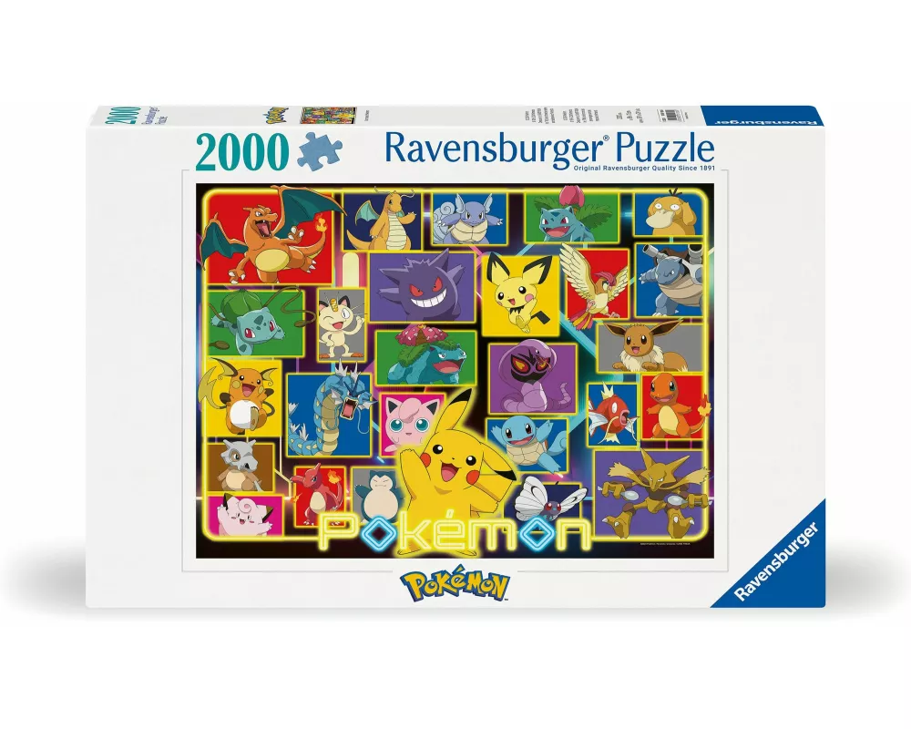Erwachsenenpuzzle 2000 Teile - Leuchtende Pokémon
