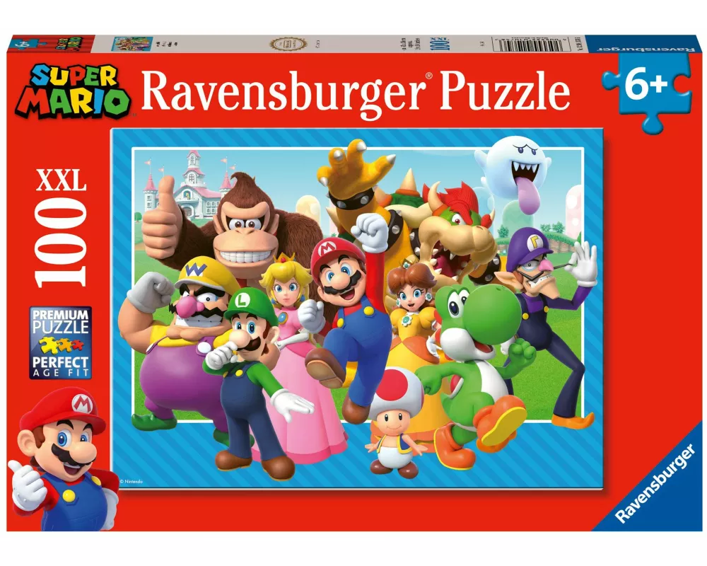 Kinderpuzzle 100 XXL Teile - Nintendo Super Mario - Los geht's!