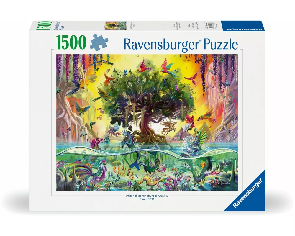 Erwachsenenpuzzle 1500 Teile - Das Einhorn aus dem See und seine Freunde