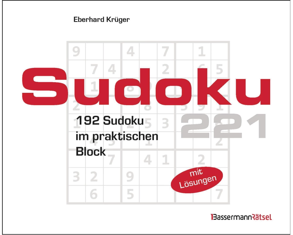 Sudokublock 221 (5 Exemplare à 2,99 €)