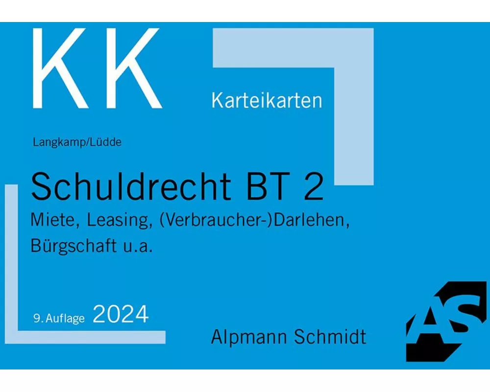 Karteikarten Schuldrecht BT 2