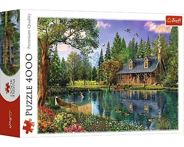 Puzzle 4000 Hütte am See