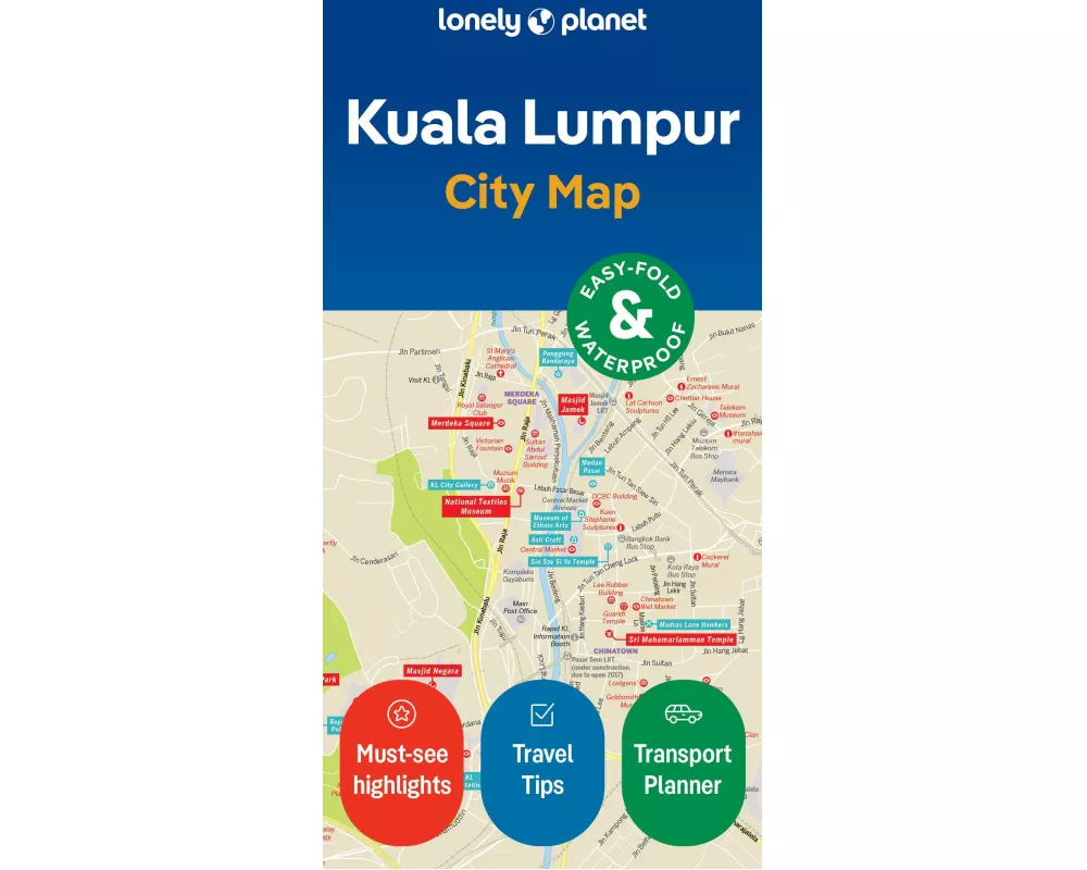 Lonely Planet Kuala Lumpur City Map