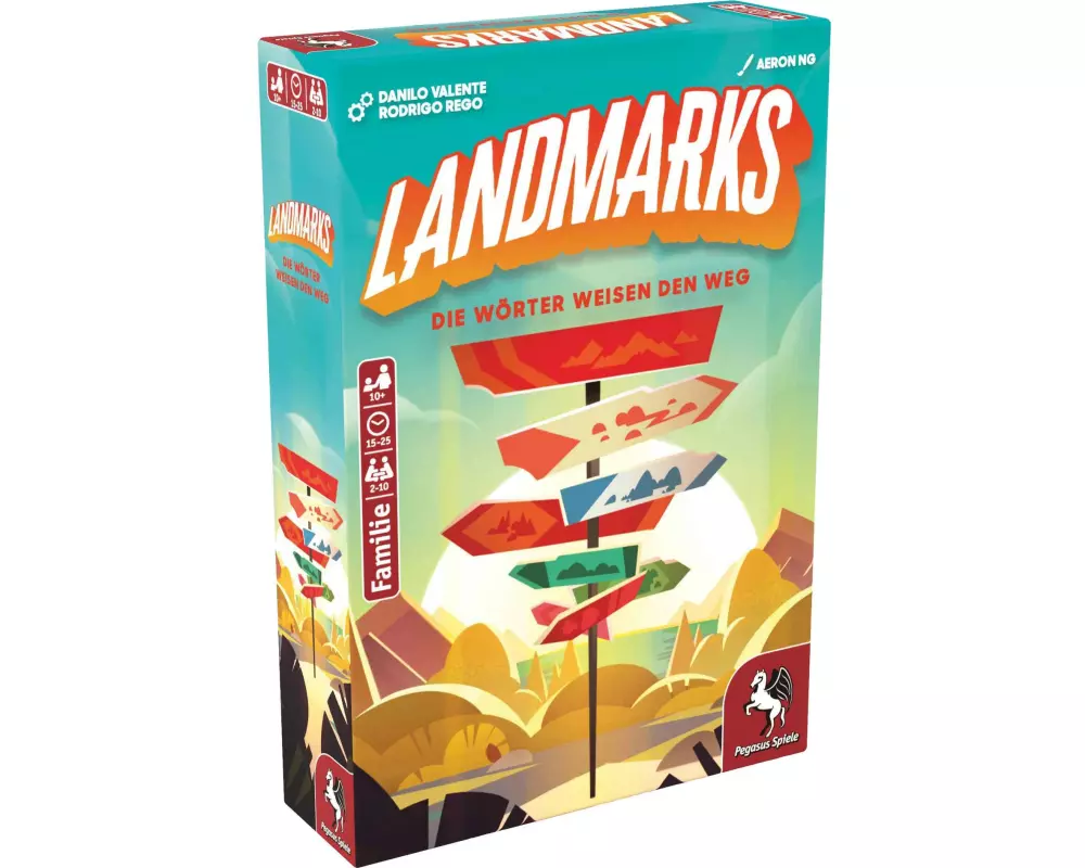 Pegasus Spiele Familienspiel Landmarks -DE-