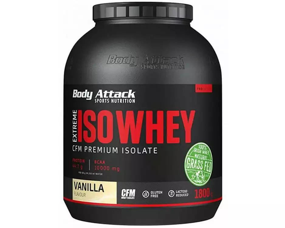 Body Attack Pulver Extreme Iso Whey Professional Vanille 1800 g