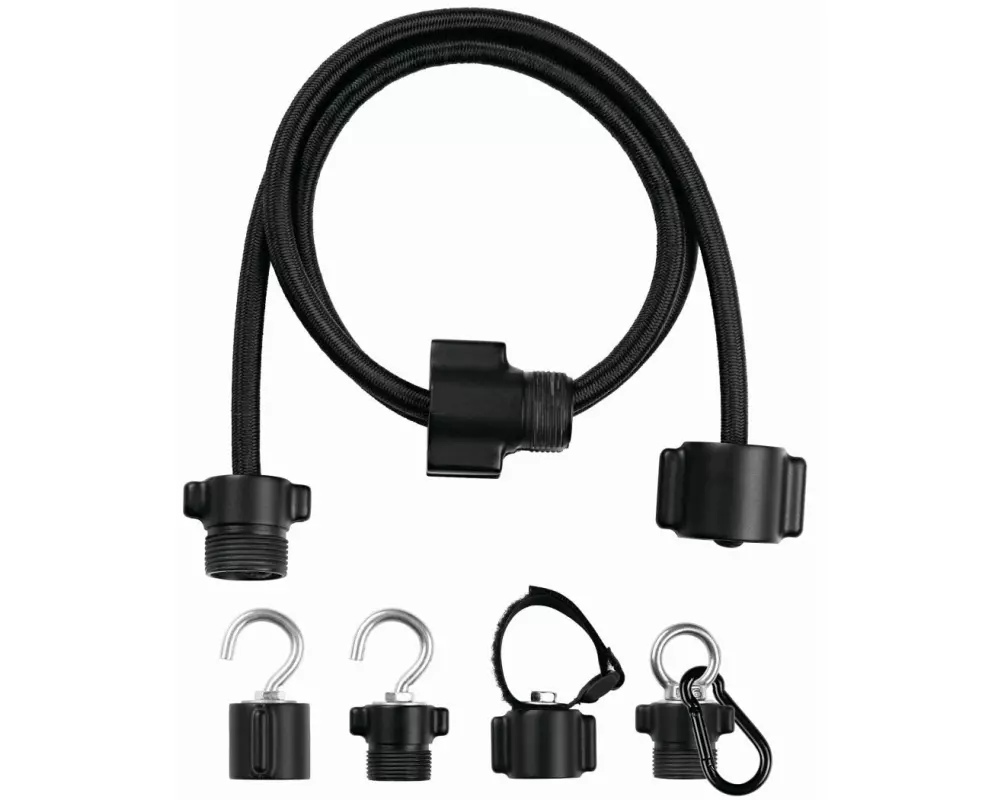 Modulfix Gummi-Spannseilset Modulfix, 100 cm, Schwarz