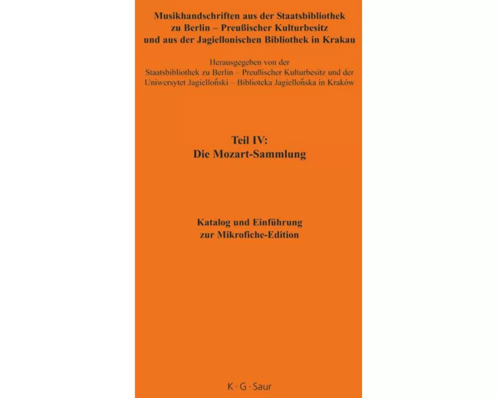 Katalog und Einführung zur Mikrofiche-Edition