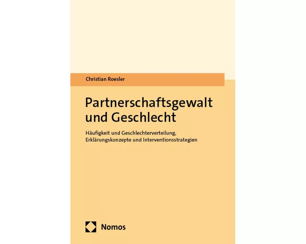Partnerschaftsgewalt und Geschlecht