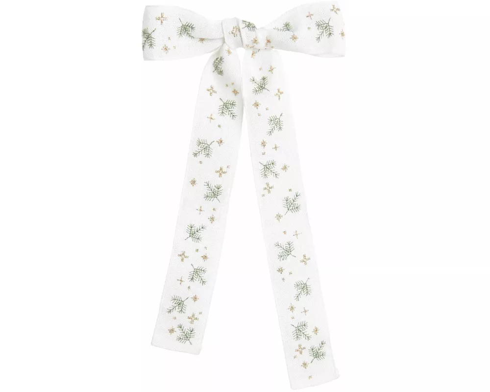 Stickpackung Gezählter Kreuzstich, Schleife Tannenzweig, 4x106cm