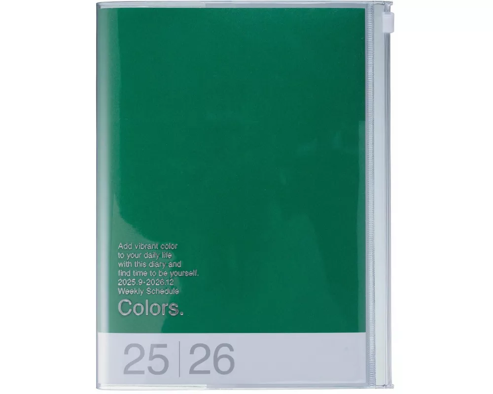 MARK'S 2025/26 Taschenkalender, A5 Colors // Green