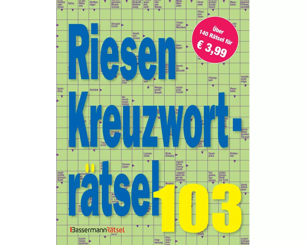 Riesen-Kreuzworträtsel 103 (5 Exemplare à 3,99 €)