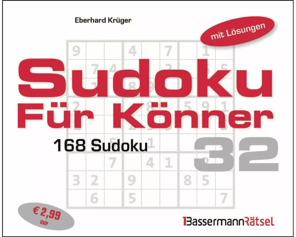 Sudoku für Könner 32 (5 Exemplare à 2,99 €)