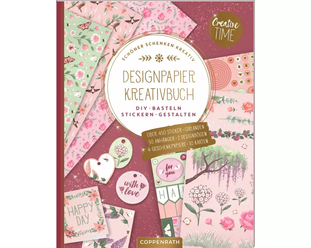 Designpapier-Kreativbuch Garden Glory