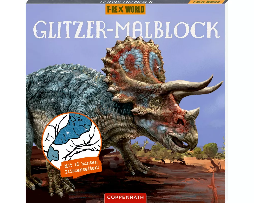 Glitzer-Malblock