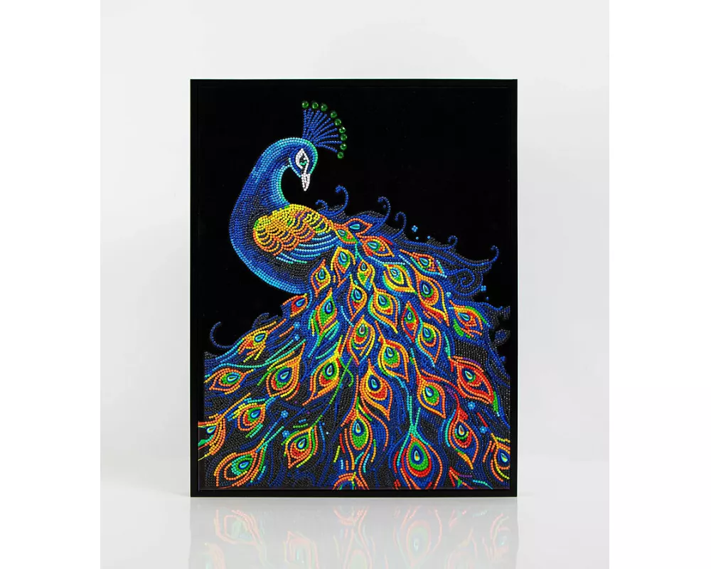 Diamond Painting Neon Pfau