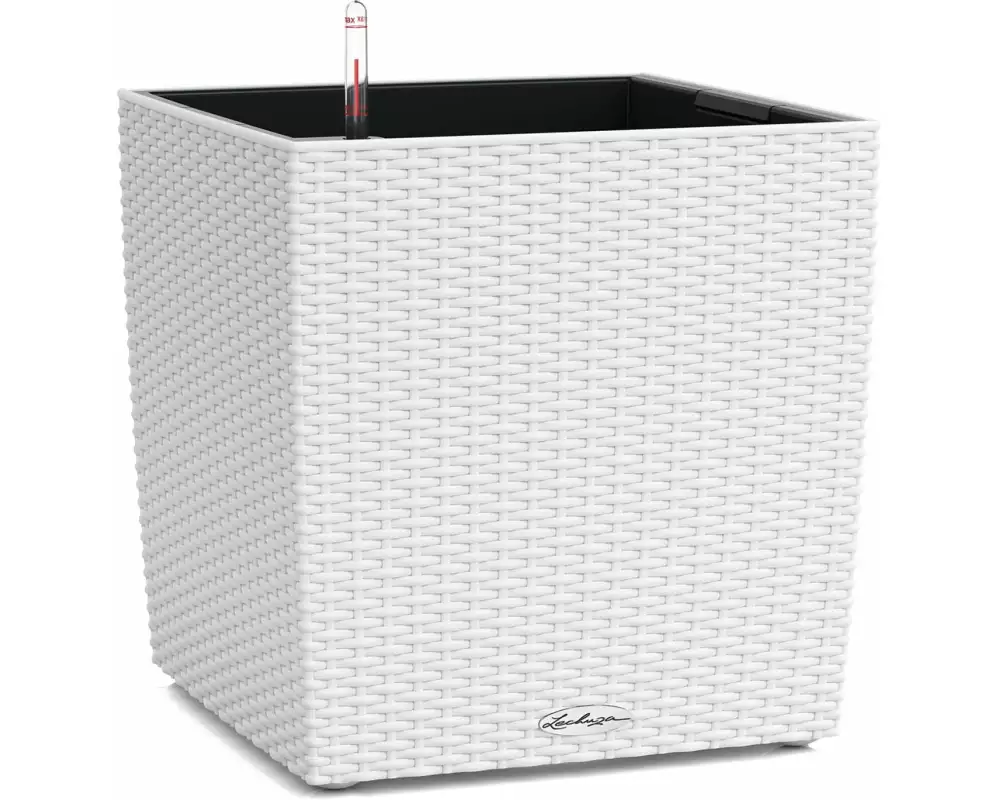 Lechuza Blumentopf Cube Cottage 50 Weiss