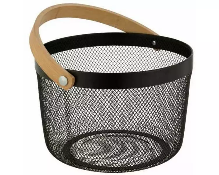 Wenko Bad-Utensilienhalter Bambusa Round Schwarz