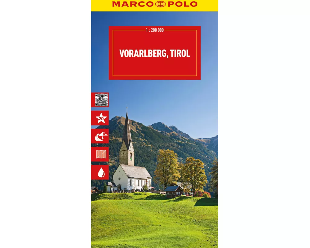 MARCO POLO Reisekarte Österreich 03 Vorarlberg, Tirol 1:200.000