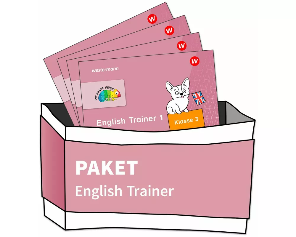 DIE BUNTE REIHE - Englisch. Paket: English Trainer, Klasse 3/4 (4 Hefte)