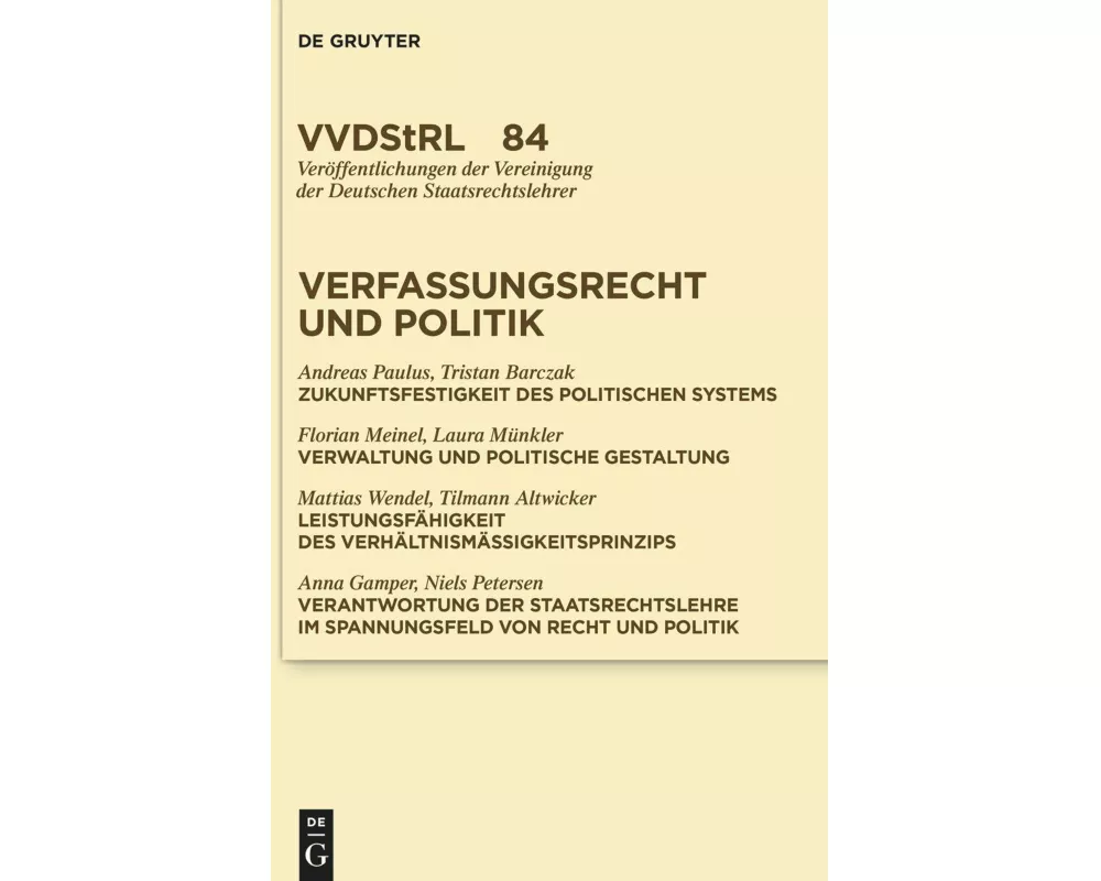 Verfassungsrecht und Politik